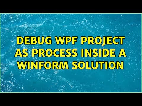 Debug WPF Project as process inside a WinForm solution