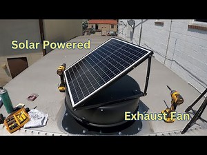 VEVOR Solar Powered Attic Fan Installation