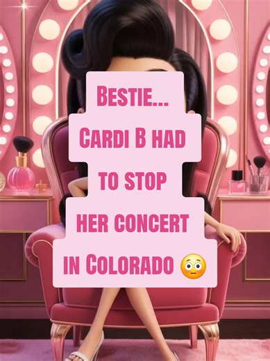 Bestie… Cardi B had to stop her concert in Colorado 😳 Bestie… Cardi B had a scary moment at her Colorado concert and had to step backstage for oxygen because of the altitude 😳 But she handled it like a pro and kept the show going. The girls were worried for a second! #cardib #celebritynews #popculture #fyp #storytime @Cardi B @carditiktok_