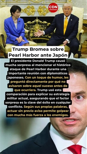 Trump Bromea sobre Pearl Harbor #shorts