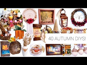 ❤40 UNIQUE FALL DIY DECOR IDEAS 🌸 Autumn Crafts to Make & Sell