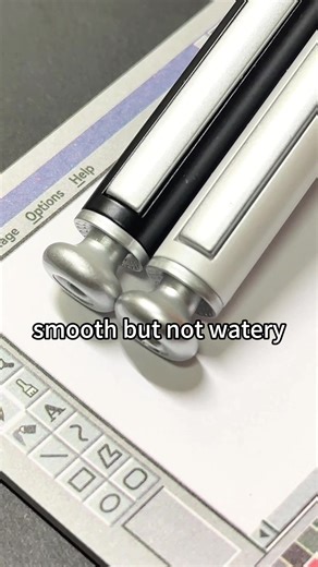 Wait... a metal pen this smooth and lefty friendly?😍😍😍#pentest #pentok #gelpen #stationery #tiktokshopfinds