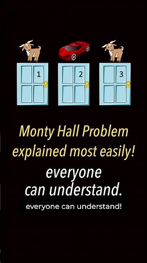 monty hall problem explained most easily.
