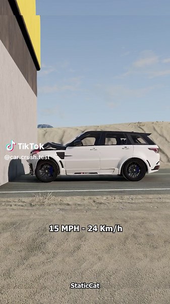 Range Rover Sport SVR Crash Test - BeamNG.drive #crashtest #rangeroversportsvr