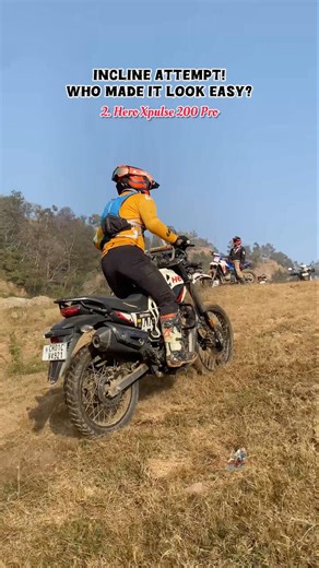 Incline attempt BMW 310 GS vs KTM adv 390 vs Hero Xpulse 200 Pro #incline #offroad #xpulse200 #ktm