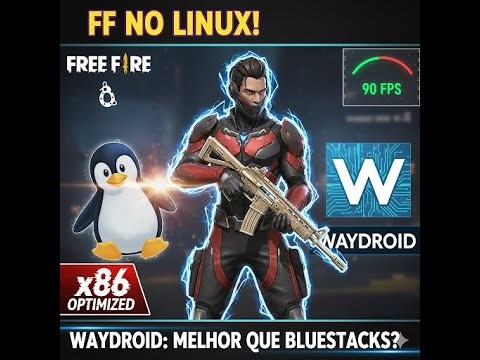 TREINAMENTO: APRENDENDO TECLADO E MOUSE NO FREE FIRE MAX x86 (LINUX WAYDROID) 🐧