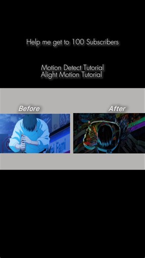 Motion Detect Tutorial for Alight Motion Anime Edits #animeedittutorial