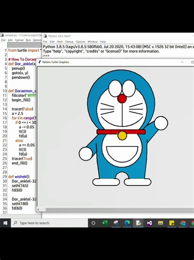 ✅ Tu savais qu'on peut créer un Cartoon Fini avec juste quelques lignes de code Python ? 💻😲 Regarde comment je fais une version personnalisée à partir de zéro avec tkinter et PIL 🔵✨ #Python #DevCréatif