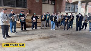 8K views · 692 reactions | Play me some mountain music! The Aqua String Band is heading out to the "Wild Frontier!" on New Year's Day 2023. Song: Mountain Music Arranger: Anthony Trombetta III | Philadelphia String Band Assn. | Facebook