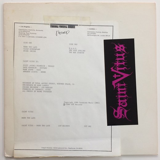 Saint Vitus - Born Too Late