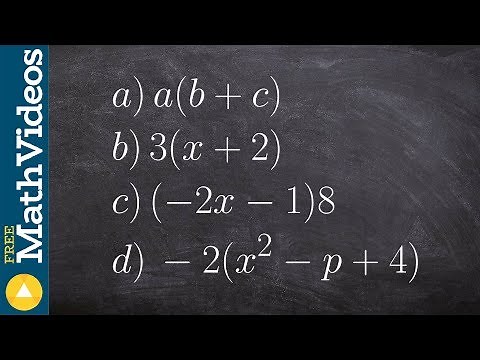How to simplify using the distributive property