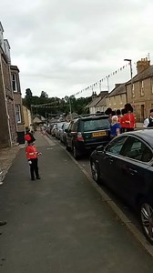 Frank marching along side the flodden ride out in coldstream Scotland 💂‍♀️💂‍♀️ | Jubilee Garage Egremont Ltd