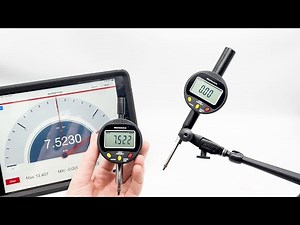BlueDial Flat: Wireless Digital Dial Indicator for Deflection Measurement