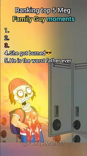 RANKING TOP 5 MEG FAMILY GUY MOMENTS