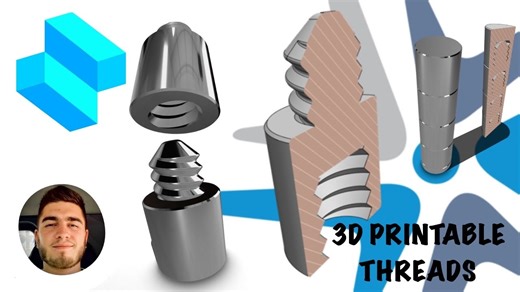 定制3D可打印螺纹教程 [ Shapr3D ] | Custom 3D Printable Threads Tutorial [ Shapr3D ]
