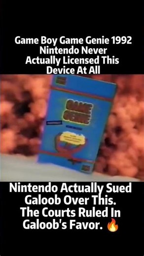 Game Boy Game Genie 1992 - Nintendo Never Actually Licensed This Device At All