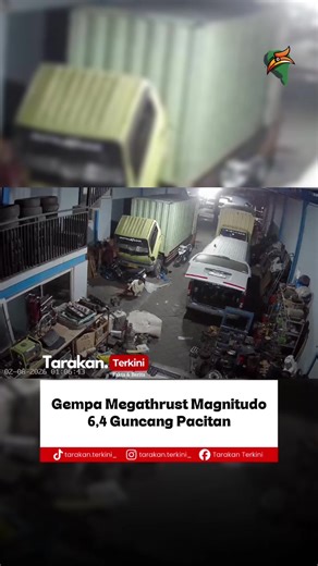 Gempa Bumi Magnitudo 6,4 Mengguncang Pacitan