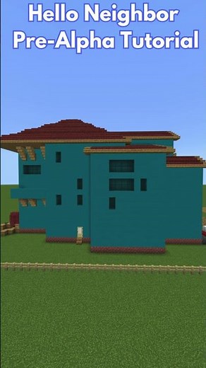 How To Build Hello Neighbor Pre-Alpha Minecraft #helloneighbor #minecrafthowtobuild #minecraft