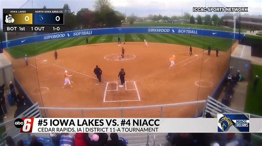 NIACC Softball edges out Iowa Lakes to start Region 11-A Tournament