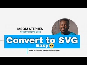 Inkscape tutorial - How to convert to SVG file in inkscape