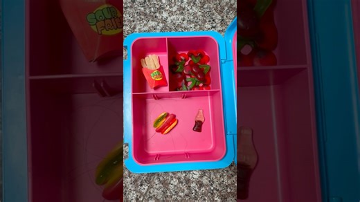 Packing school lunch featuring only gummy candy today