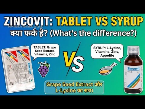 Zincovit का सच: Tablet या Syrup, आपको क्या लेना चाहिए? | Benefits & Uses in Hindi