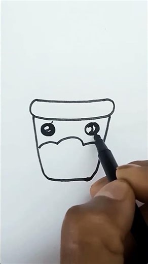 HOW TO DRAW A CUTE BUBBLE TEA, STEP BY STEP, DRAW Cute things #shorts #viral #art #shortsfeed
