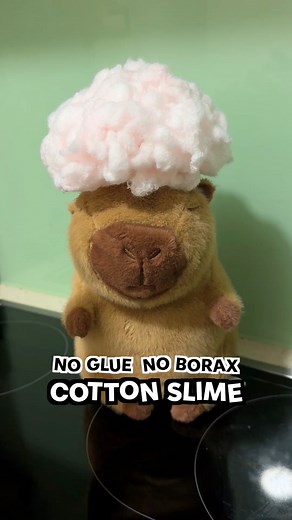 736K views · 5.5K reactions | How to make the new viral cotton slime! #satisfying #asmr #slime #fun #cute | Maqaroon / Cute Life Hacks | Facebook