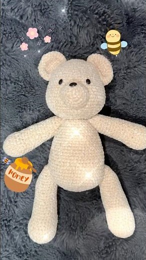 くまの編みぐるみ🧸 | #かぎ針編み #crochet