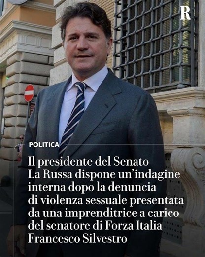 La Russa avvia UN'INDAGINE interna sul senatore accusato di molestie