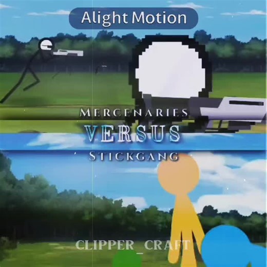 Stickgang vs. Mercenaries Animation Battle by Alan Becker
