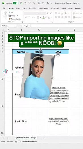 How to import images in Excel with URLs! #excel #spreadsheet #corporate