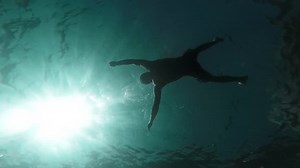 Silhouette Man Drowning Sinking Body Deep Stock Footage Video (100% Royalty-free) 8623750 | Shutterstock