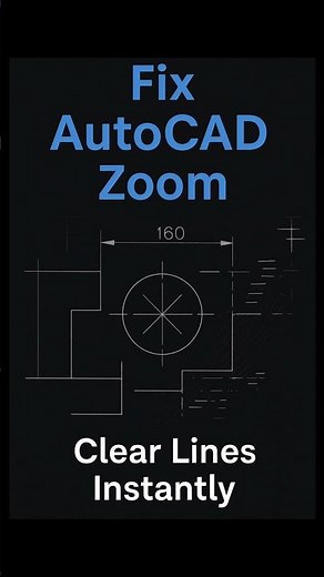 Crisp Lines Every Time (AutoCAD VIEWRES Trick) #CadTips #Design