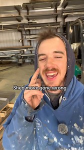 Shed move gone wrong. Also the week between Christmas and New Year’s is the worst. #construction #forkliftoperator #sheds | Pro Shed Builder