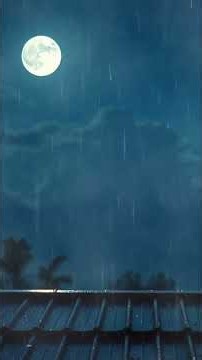 Relaxing Rain on Tin Roof at Night 🌙 1 Minute