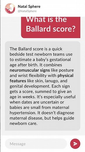 What is the Ballard score?