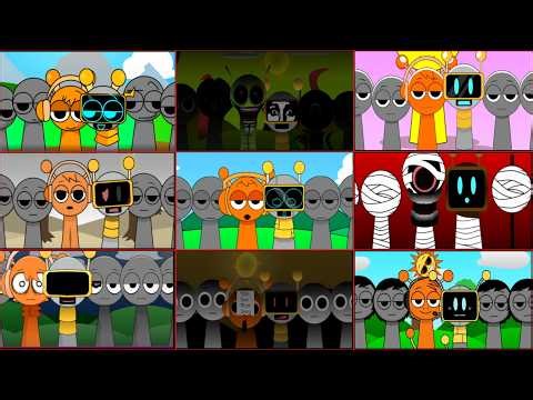 Sprunki – Orange & Fun Bot in EVERY Different Mod! (All Versions Showcase) | Part 1