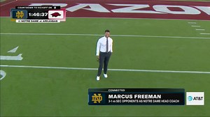 Rece Davis asked Marcus Freeman what cologne he's wearing ahead of Notre Dame's game against Arkansas 😂 | College GameDay