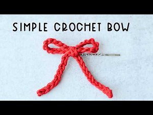 Simple Crochet Bow - Perfect Beginner Project! 🎀