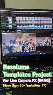 Resolume Template Project for Live Camera FX IMAG more than 30+ variation FX VJ TEMBAK 2