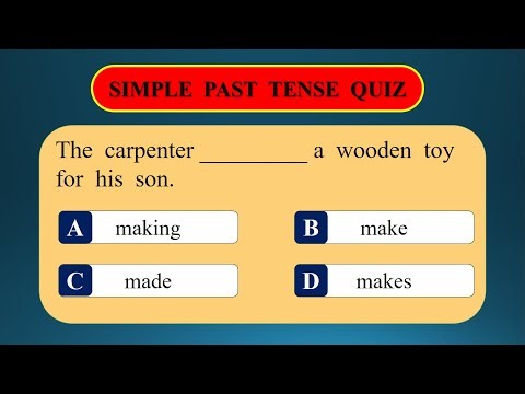 Simple Past Tense Quiz। Grammar Quiz। English Grammar Test। Simple Past Verb Quiz