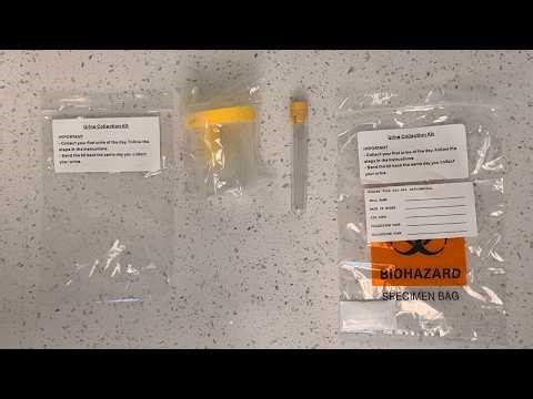 Urine Sample Collection Process for At-Home Lab Test KED Kit