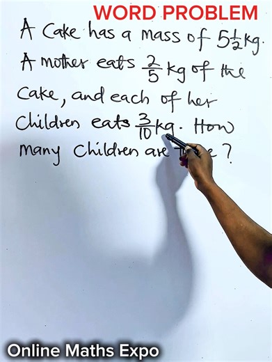 46K views · 853 reactions | Word Problem on Fractions simplified #maths #mathviral #viralmaths #onlinemaths #viralfypシforyoupage #viralfacebookvideo #algebra | Online Maths Expo | Facebook