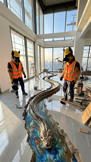 Luxury Floor or Hidden Danger? 🐍#fyp #shorts