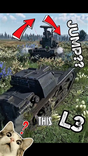 Can the L3 jump over the GIRAFFE??? #warthunder #shorts