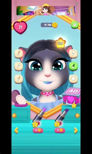 Makeup Cat Transformation 😻💄 | You Won’t Believe This Glow Up! #cutecat #viral #cat #trending .🙀🙀🙀🙀