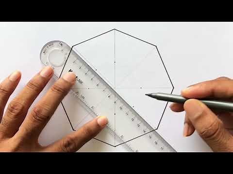 How to Draw an Octagonal Prism in 1 Point Perspective