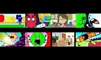 Mix of 8 videos from youtube : angry geramn bfdi scary maze bubbles