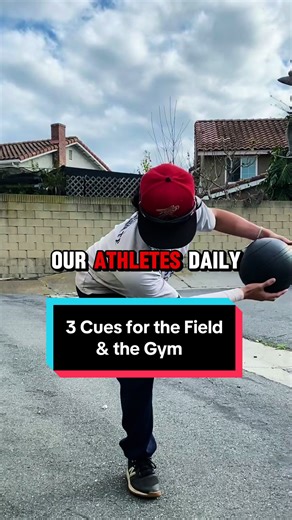 Three cues you can use on the field and in the gym. 1.) Brace your core and stay stacked. - Movements on field and in the gym both require a contracted core and stacked posture. All this means is you want to keep your shoulder, ribs and hips all in one line, especially as they move. 2.) Drive into the ground. - Whether you are hitting, pitching, throwing across the diamond, sprinting, jumping, etc…you need to drive INTO the ground. This is where the generating of power itself comes from. 3.) Pus